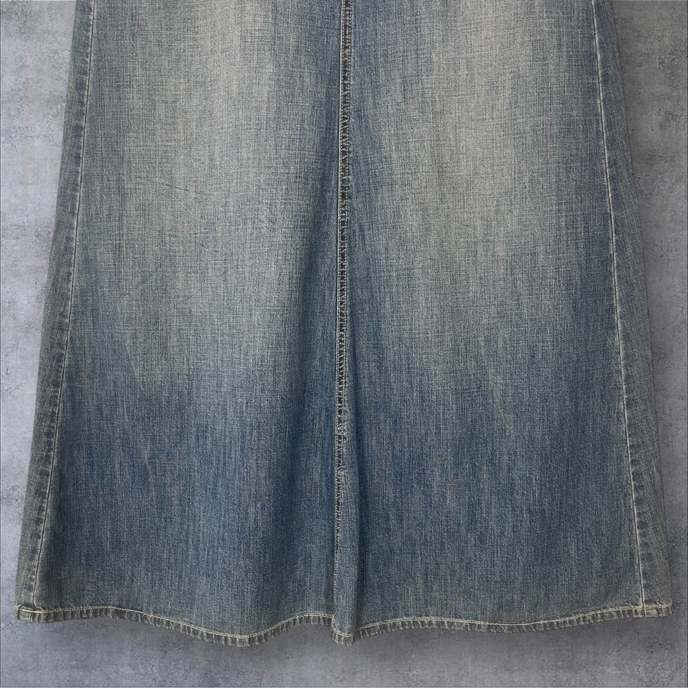Lauren Ralph Lauren Denim Midi Skirt Womens 10 Western Boho Old Money Prairie - Picture 4 of 8